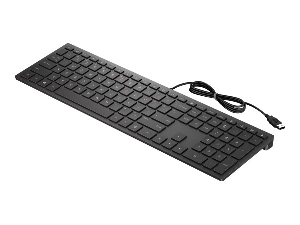 HP Pavilion 300 - Tastatur - USB - Deutsch - Jet Black - für OMEN by HP Laptop 16; Victus by HP Laptop 16; Laptop 15, 17; Pavilion Plus Laptop 14