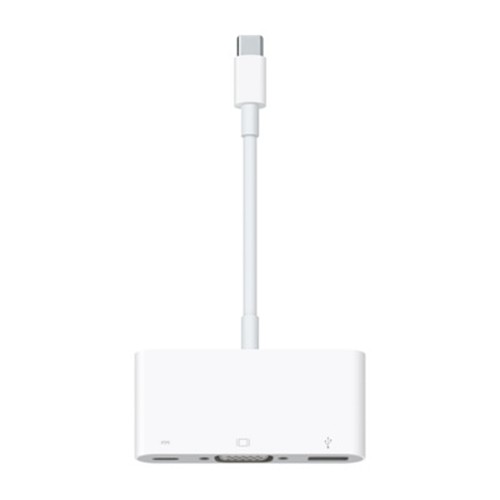 Apple USB-C VGA Multiport Adapter - VGA-Adapter - USB-C (M) bis HD-15 (VGA), USB Typ A, USB-C (W) - für 10.9-inch iPad Air; 11-inch iPad Pro; iMac; MacBook Air with Retina display