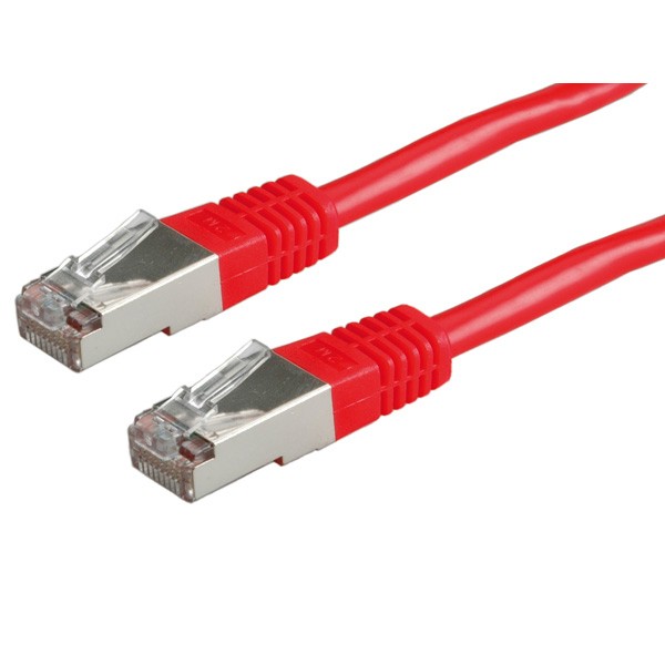Roline - Patch-Kabel - RJ-45 (M) zu RJ-45 (M) - 3 m - FTP - CAT 5e - Rot