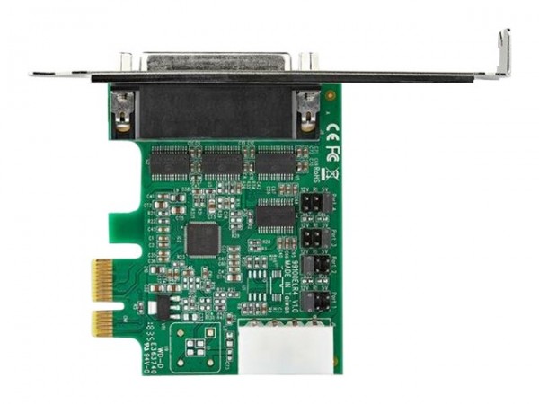 StarTech 4 Port Serielle PCI Express RS232 Adapter Karte - PCIe RS232 Serielle Host Controller Karte - PCIe auf Serielle DB9 Karte - 16950 UART - Erweiterungskarte - Windows & Linux (PEX4S953) - Serieller Adapter - PCIe - RS-232 x 4
