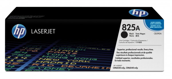 HP 825A - Schwarz - original - LaserJet - Tonerpatrone (CB390A) - für Color LaserJet CM6040 MFP, CM6040f MFP, CM6049f, CM6049f MFP
