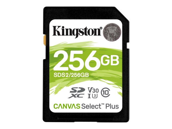Kingston Canvas Select Plus - Flash-Speicherkarte SDXC UHS-I - 256 GB - SDS2/256GB