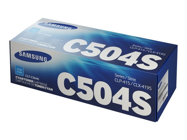 Samsung CLT-C504S - Cyan - Original - Tonerpatrone - für CLP-415N, 415NW; CLX-4195FN, 4195FW, 4195N; Xpress C1810W, C1860FW