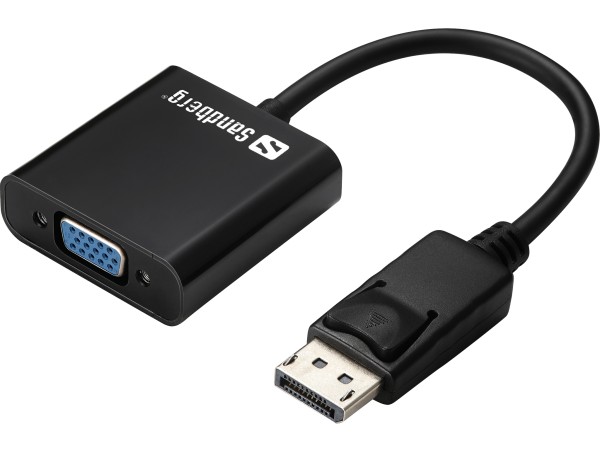 Sandberg Adapter DisplayPort>VGA - VGA-Adapter - DisplayPort (M) zu HD-15 (VGA) (W)