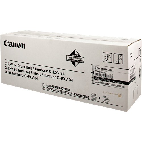 Canon C-EXV 34 - Schwarz - Original - Trommeleinheit - für imageRUNNER ADVANCE C2020i, C2020L, C2025i, C2030i, C2030L, C2220i, C2220L, C2225i, C2230i