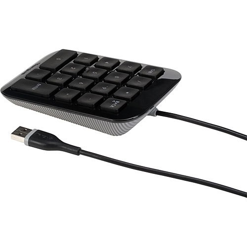 Targus Numeric - Tastenfeld - USB - Grau, Schwarz