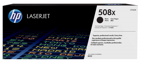 HP Toner CF360X 508X schwarz 12.500 Seiten JetIntelligence Große Füllmenge 1 Stück