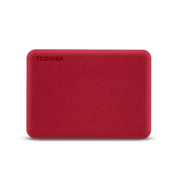 Toshiba Canvio Advance - Festplatte - 2 TB - extern (tragbar) - 2.5" (6.4 cm) - USB 3.2 Gen 1 - Rot