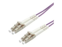 VALUE - Netzwerkkabel - LC Multi-Mode (M) zu LC Multi-Mode (M) - 2 m - Glasfaser - 50/125 Mikrometer - OM4 - violett