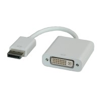 Roline - Display-Adapter - Dual Link - DisplayPort (M) bis DVI-D (W) - 15 cm - passiv - weiß