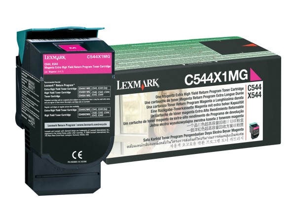 Lexmark Toner C544X1MG magenta 4.000 Seiten Prebate 1 Stück
