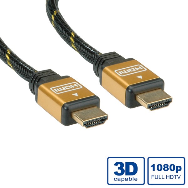 ROTRONIC-SECOMP Video- / Audiokabel HDMI (M) HDMI (M) 11.04.5561 Doppelisolierung 1 m Schwarz