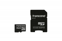 Transcend Flash-Speicherkarte ( microSDHC/SD-Adapt er inbegriffen ) TS32GUSDHC10 - 32 GB - Class 10
