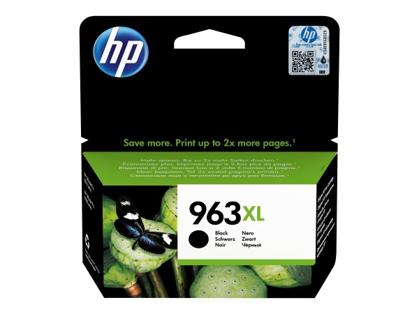 HP 963XL - 47.86 ml - Hohe Ergiebigkeit - Schwarz - original - Tintenpatrone - für Officejet 9012; Officejet Pro 90XX