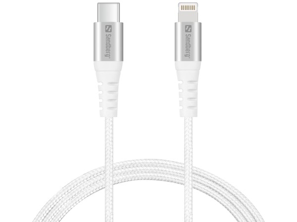 Sandberg - Lightning-Kabel - Lightning männlich zu 24 pin USB-C männlich - 1 m - für Apple iPad/iPhone/iPod (Lightning)