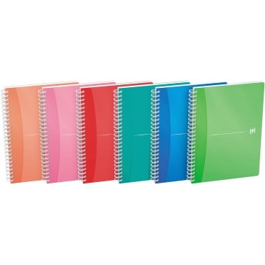 Oxford Spiralbuch Office My Colours 100102483 DIN A5 kariert