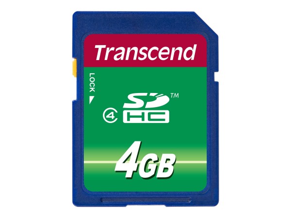 Transcend Flash-Speicherkarte 4GB TS4GSDHC4