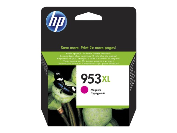 HP 953XL - 20.5 ml - Hohe Ergiebigkeit - Magenta - Original - Tintenpatrone - für Officejet Pro 77XX, 82XX, 87XX