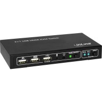 InLine 2x1 HDMI KVM Switch - KVM-/Audio-/USB-Switch - 2 x KVM/Audio/USB - 1 lokaler Benutzer - Desktop