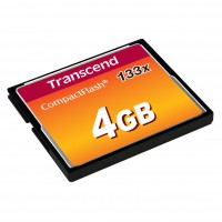 Transcend Speichermodule Compact Flash TS4GCF133 Kapazität: 4096 MB/ Kartenform