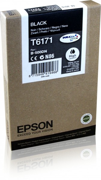 Epson Tinte C13T617100 T6171 schwarz 4.000 Seiten Große Füllmenge 1 Stück