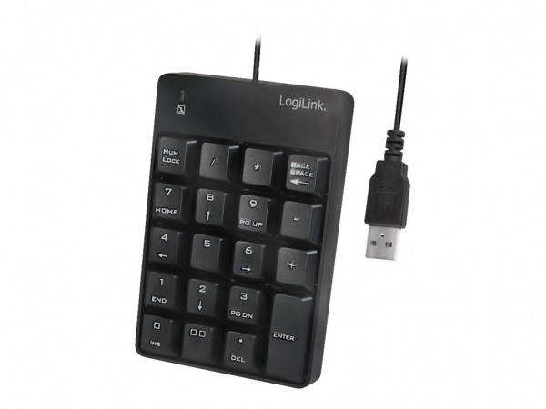 LogiLink Numeric - Tastenfeld - USB - ID0184