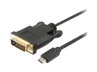 equip Adapterkabel - USB-C (M) bis DVI-D (M) - 1,8 m - Schwarz - 133468