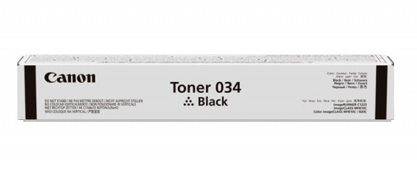 Canon 034 - Schwarz - Original - Tonerpatrone - für ImageCLASS MF810Cdn, MF820Cdn; imageRUNNER C1225, C1225iF