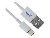 Helos - Lightning-Kabel - Lightning (M) bis USB (M) - 1 m - weiß - für Apple iPad/iPhone/iPod (Lightning)