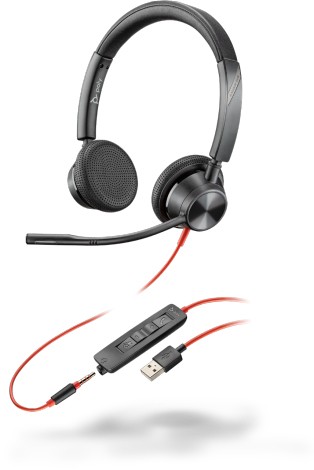 Poly Blackwire 3325 - 3300 Series - Headset - On-Ear - kabelgebunden - USB, 3,5 mm Stecker