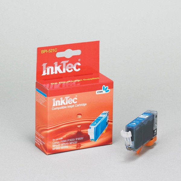 InkTec Tinte kompatibel zu Canon 2934B001 cyan CLI-521 C 11,5 ml Dye based 1 Stück