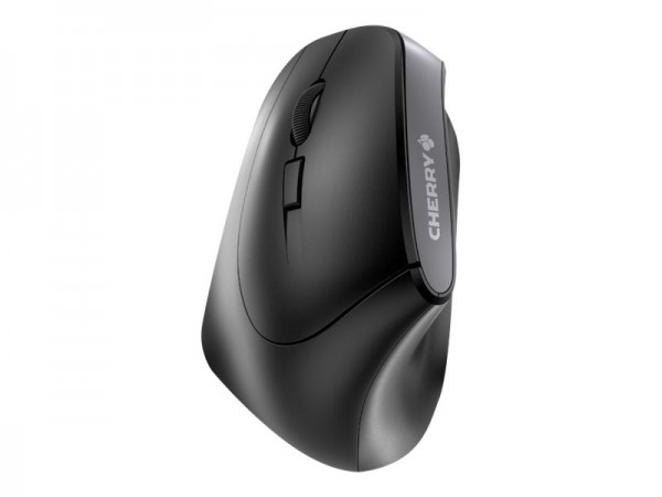 CHERRY MW 4500 LEFT - Maus - ergonomisch - Für Linkshänder - optisch - 6 Tasten - kabellos - kabelloser Empfänger (USB) - Schwarz
