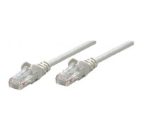 Intellinet Network Patch Cable, Cat6A, 50m, Grey, Copper, S/FTP, LSOH / LSZH, PVC, RJ45, Gold Plated Contacts, Snagless, Booted, Polybag - Patch-Kabel - RJ-45 (M) bis RJ-45 (M) - 50 m - SFTP, PiMF - CAT 6a - IEEE 802.3af - halogenfrei, geformt, ohne Haken - Grau