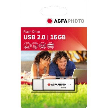 AgfaPhoto USB-Stick 10513 USB2.0 16GB silber
