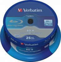 Verbatim BD-R 25GB 6x 43837 25er Spindel