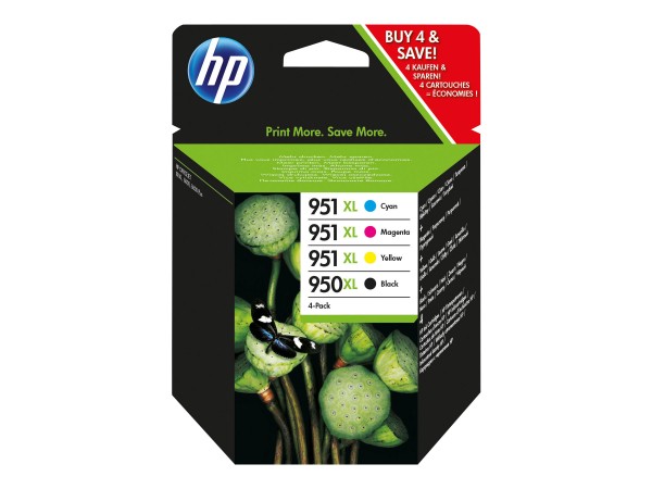 HP Tinte Multipack C2P43AE 950XL/951XL BK/C/M/Y BK = 2.300 Seiten / CMY = je 1.500 Seiten Große