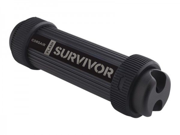 Corsair Flash Survivor Stealth - USB-Flash-Laufwerk - 64 GB - USB 3.0 - eloxiertes Aluminium