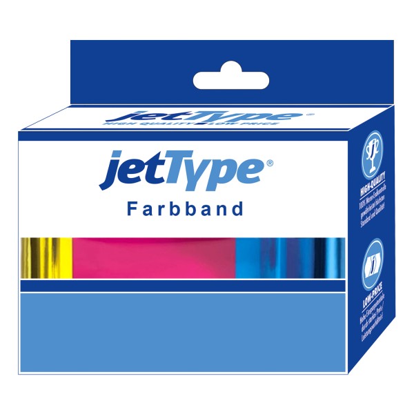 jetType Farbband kompatibel zu Oki 09002303 Nylon schwarz 3 Mio Zeichen 8mm x 1,8m