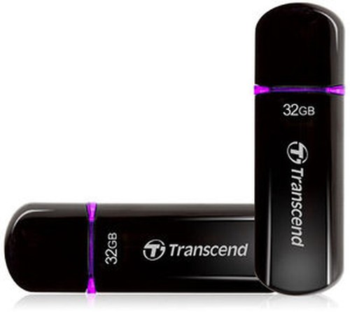 Transcend USB Stick 32GB TS32GJF600 JetFlash 600 USB 2.0 Schwarz/Violett