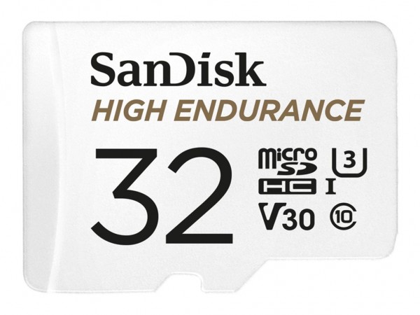 SanDisk High Endurance - Flash-Speicherkarte (microSDHC/SD-Adapter inbegriffen)