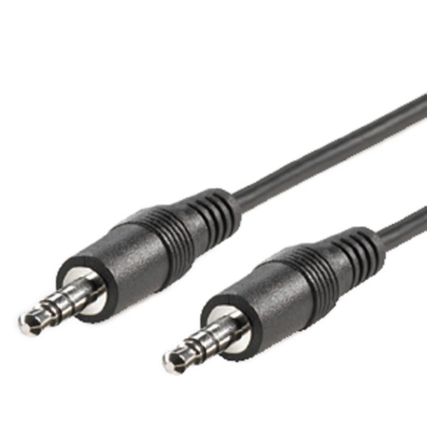 Roline - Audiokabel - Stereo Mini-Klinkenstecker männlich zu Stereo Mini-Klinkenstecker männlich - 10 m - abgeschirmt - Schwarz