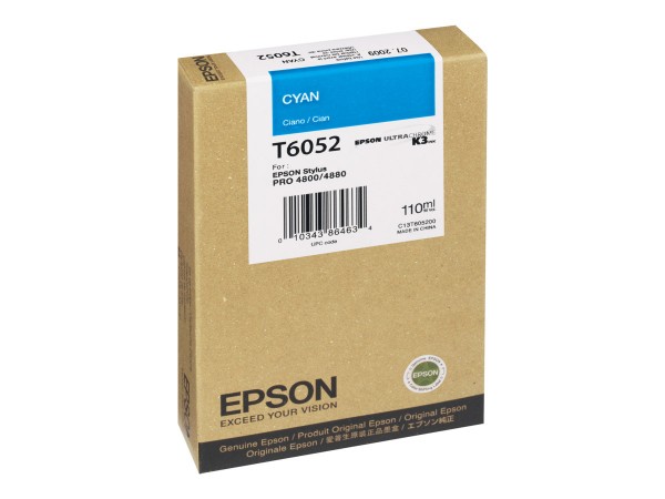 Epson Tinte C13T605200 T6052 cyan 110 ml 1 Stück