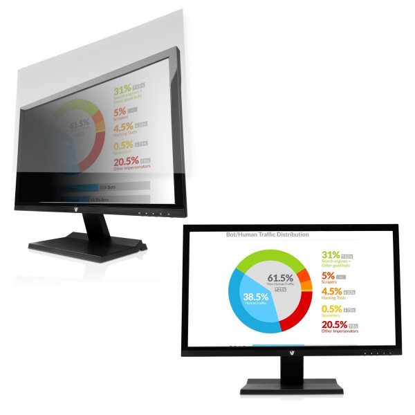 V7 Privacy Filter - Blickschutzfilter für Bildschirme - 68.6 cm (27")