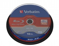 Verbatim - 10 x BD-RE - 25 GB 2x - Spindel