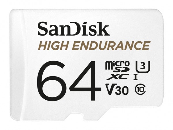 SanDisk High Endurance - Flash-Speicherkarte (microSDXC-an-SD-Adapter inbegriffen)