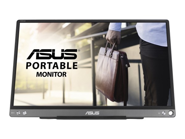 ASUS ZenScreen MB16ACE - LED-Monitor - 39.6 cm (15.6") - tragbar - 1920 x 1080 Full HD (1080p) - IPS - 250 cd/m² - 5 ms - USB-C - Dunkelgrau