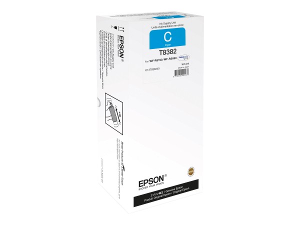 Epson T8382 - 167.4 ml - Cyan - Original - Nachfülltinte - für WorkForce Pro WF-R5190, WF-R5190DTW, WF-R5690, WF-R5690DTWF, WF-R5690DTWFL