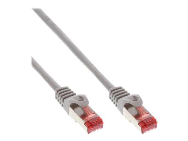 InLine - Patch-Kabel - RJ-45 (M) zu RJ-45 (M) - 50 m - SSTP-Kabel - CAT 6 - geformt - Grau