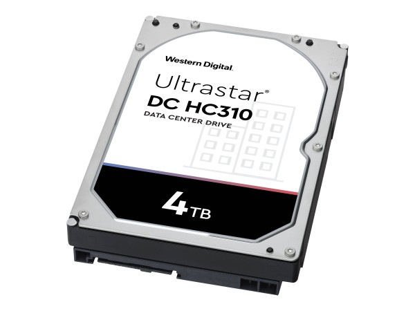 WD Ultrastar DC HC310 HUS726T4TALA6L4 - Festplatte - 4 TB - intern - 3.5" (8.9 cm) - SATA 6Gb/s - 7200 rpm - Puffer: 256 MB