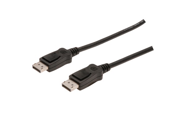 ASSMANN - DisplayPort-Kabel - DisplayPort (M) bis DisplayPort (M) - 5 m - geformt - Schwarz